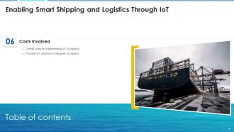 Enabling Smart Shipping And Logistics Through Iot Powerpoint Presentation Slides