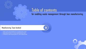 Enabling Waste Management Through Lean Manufacturing Powerpoint Presentation Slides Analytical Interactive