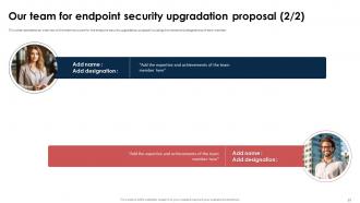 Endpoint Security Upgradation Proposal Powerpoint Presentation Slides Graphical Unique