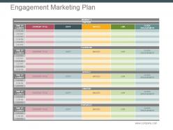 Engagement marketing plan powerpoint slide designs download