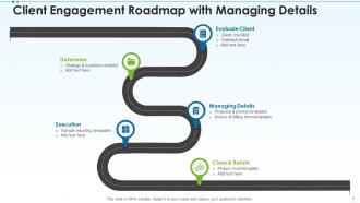 Engagement roadmap powerpoint ppt template bundles