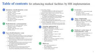 Enhancing Medical Facilities By HIS Implementation Powerpoint Presentation Slides Attractive Images