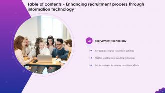 Enhancing Recruitment Process Through Information Technology Powerpoint Presentation Slides