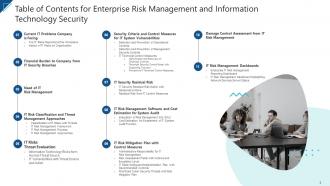 Enterprise Risk Management And Information Technology Security Complete Deck