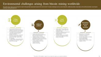 Environmental Impact Of Blockchain Energy Consumption And Carbon Footprint Analysis BCT CD Customizable Colorful