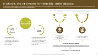 Environmental Impact Of Blockchain Energy Consumption And Carbon Footprint Analysis BCT CD Content Ready Impressive