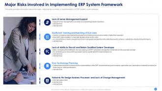 Erp system framework implementation to keep business up to date and improve organizational processes complete deck