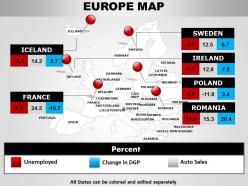 Europe continents powerpoint map 1114