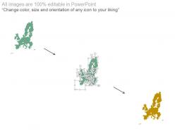 Europe map with gender ratio analysis powerpoint slides