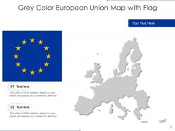 European Union Map Location Pointer Flag Shape Political Relations