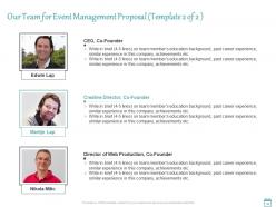 Event Management Proposal Template Powerpoint Presentation Slides