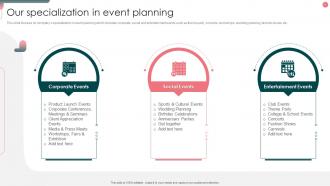 Event Organizer Company Profile Powerpoint Presentation Slides