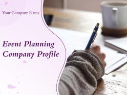 Event planning company profile powerpoint presentation slides