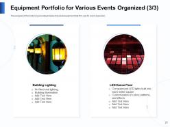 Event planning logistics powerpoint presentation slides