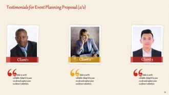 Event Planning Proposal Template Powerpoint Presentation Slides