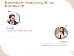 Event Proposal Design Templates Powerpoint Presentation Slides