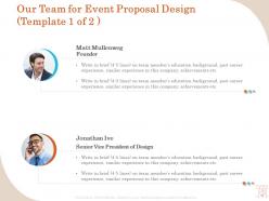 Event Proposal Design Templates Powerpoint Presentation Slides