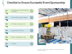 Event sponsorship budget sheet campaign strategy value proposition target audience