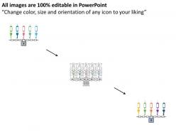 Ew tags key design with lock and chain diagram flat powerpoint design