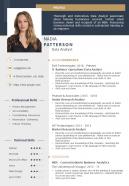 Example resume template with professional and technical skills