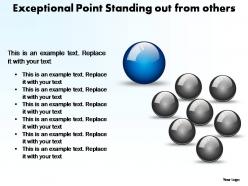 Exceptional point standing out from others powerpoint templates