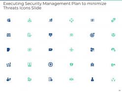 Executing security management plan to minimize threats powerpoint presentation slides