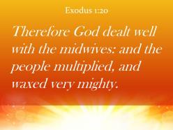 Exodus 1 20 god was kind to the midwives powerpoint church sermon