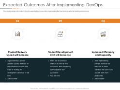 Expected outcomes after implementing devops devops in hybrid model it