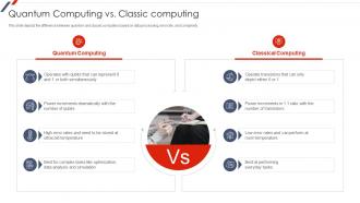 F62 Quantum Mechanics Quantum Computing Vs Classic Computing