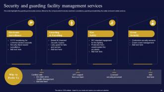 Facilities Management And Maintenance Company Powerpoint Presentation Slides