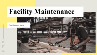 Facility Maintenance Powerpoint Ppt Template Bundles