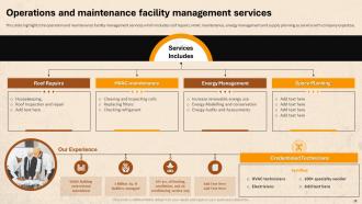 Facility Management For Residential Buildings Powerpoint Presentation Slides Editable Designed