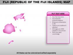 Fiji country powerpoint maps