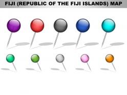 Fiji country powerpoint maps