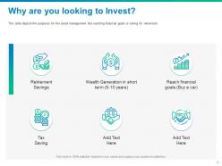 Financial asset management through mitigating risks and diversifying investment portfolio complete deck