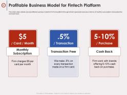 Fintech company pitch deck ppt template