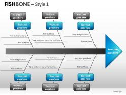 Fishbone style 1 powerpoint presentation slides