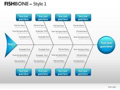 Fishbone style 1 powerpoint presentation slides