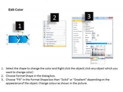 Five factors linear process powerpoint diagram templates graphics 712