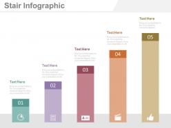 Five staged bar graph for financial management analysis powerpoint slides