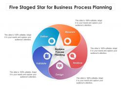 Five staged star for business process planning