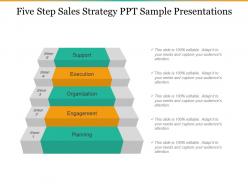 Five step sales strategy ppt sample presentations