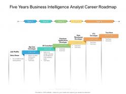 Five years business intelligence analyst career roadmap