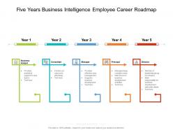 Five years business intelligence employee career roadmap