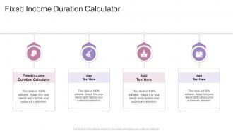 Fixed Income Duration Calculator In Powerpoint And Google Slides Cpb