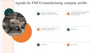 FMCG Manufacturing Company Profile Powerpoint Presentation Slides Unique Interactive