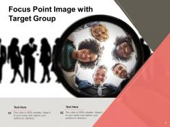 Focus Point Target Audience Arrow Picture Customer