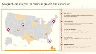 Food Delivery Business Plan Geographical Analysis For Business Growth And Expansion BP SS