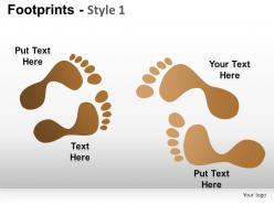 Footprints style 1 powerpoint presentation slides