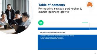 Formulating Strategy Partnership To Expand Business Growth Strategy CD Content Ready Slides